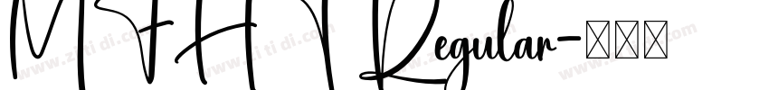 MFHT Regular字体转换 MFHT Regular字体转换
